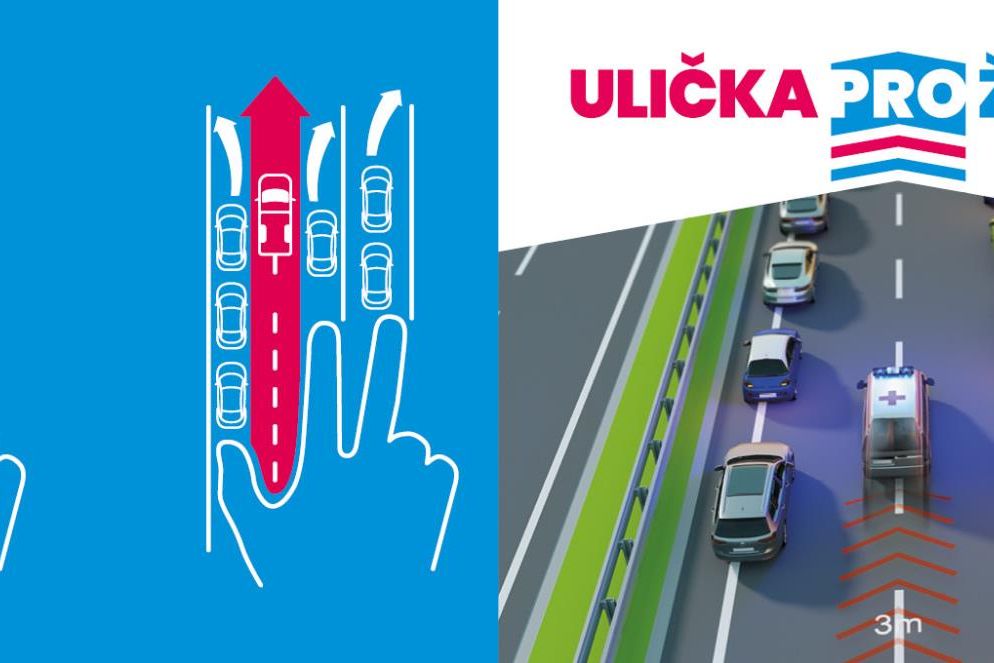 Dva řidiči, kteří na dálnici D1 zablokovali záchranářskou uličku, dostanou pokutu
