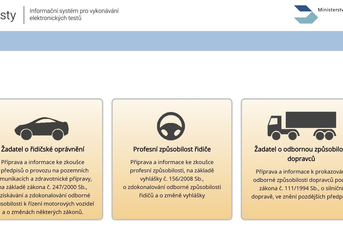 Systém eTestů pro autoškoly měl ráno hodinový výpadek