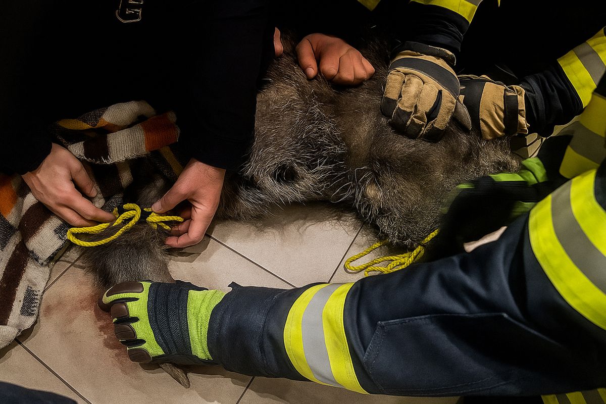 Do drogerie na Chrudimsku vběhl divočák