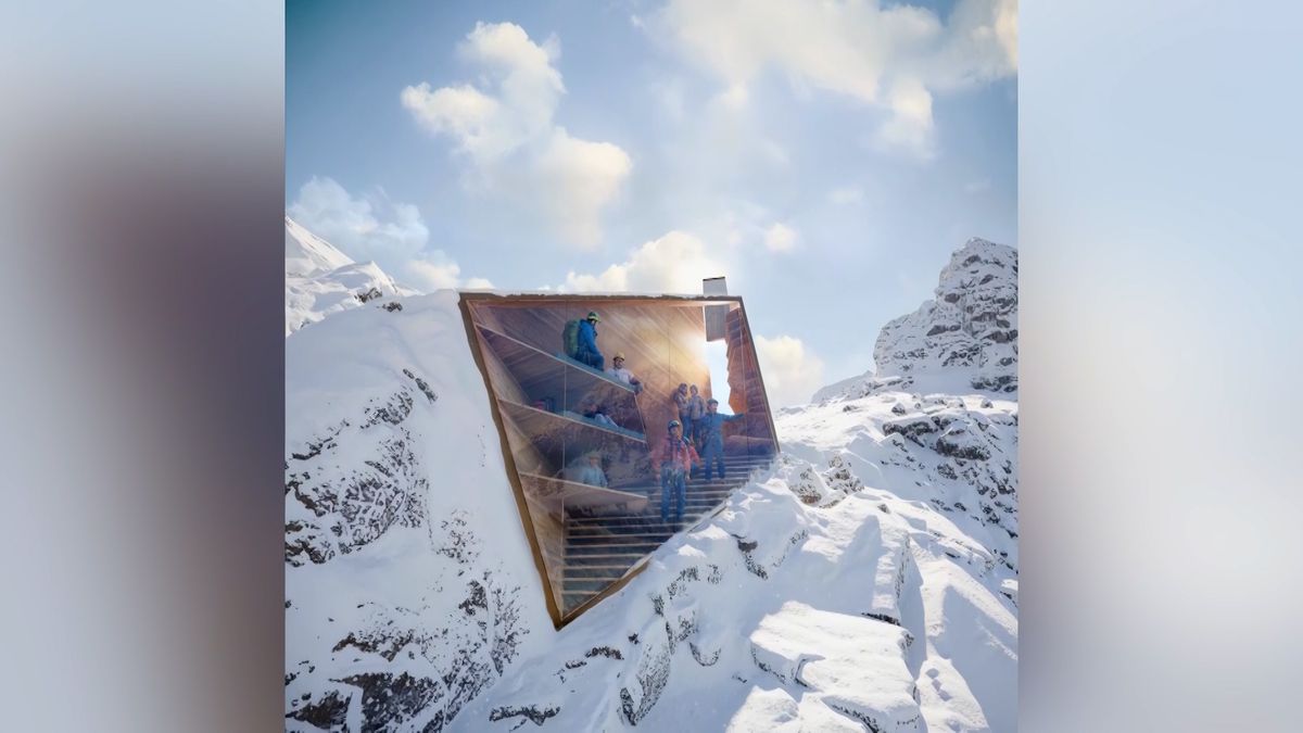 Útulnu s prosklenou stěnou si nejdříve prohlédnou olympionici a pak už bude sloužit turistům