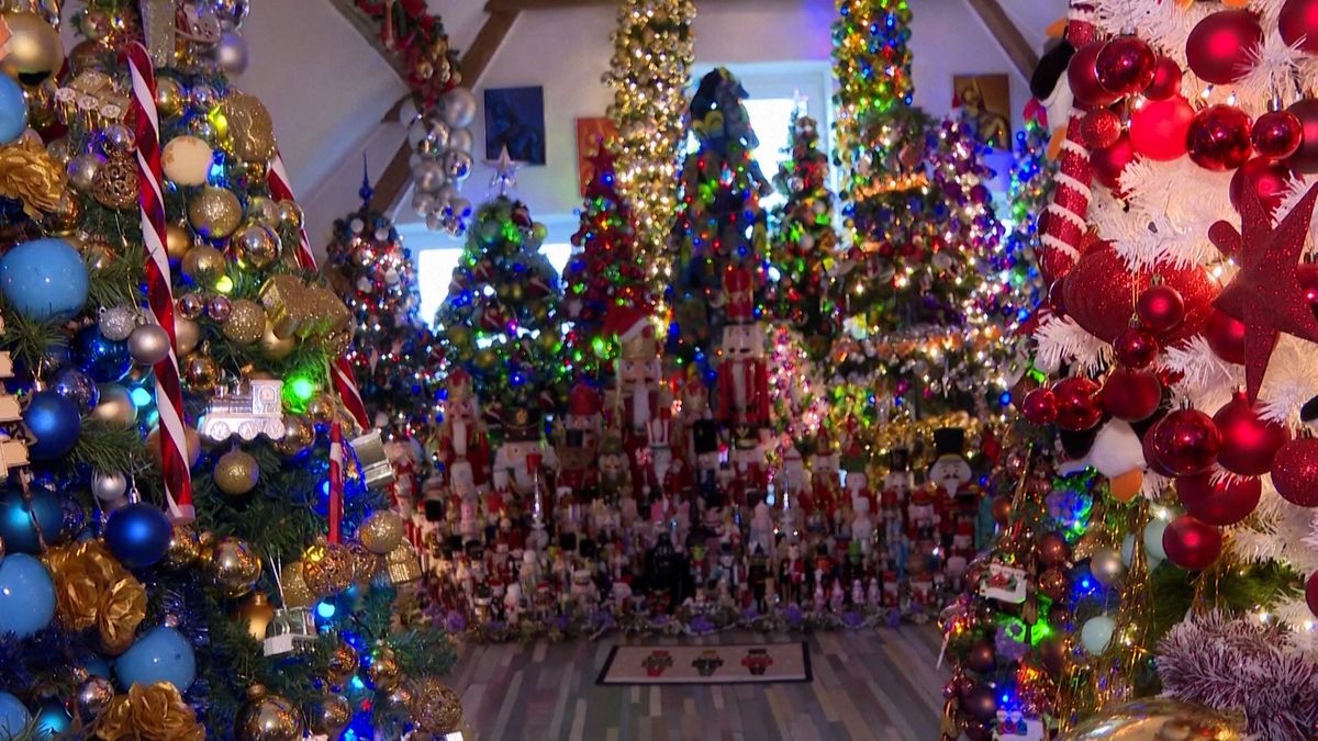A zase jich mají nejvíc na světě. Německá rodina znovu pokořila rekord v počtu vánočních stromků