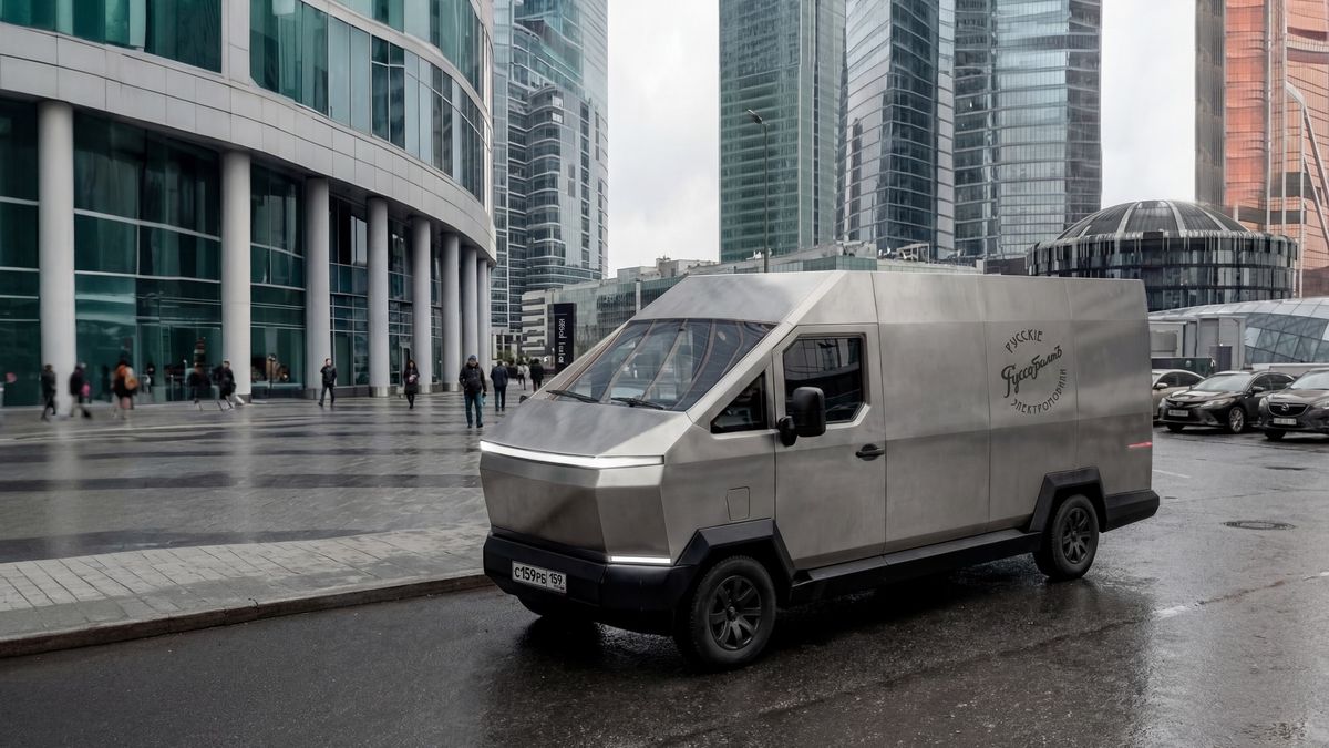 Rusové slibují výrobu Cybertruck dodávky. Nápadně se podobá čínskému modelu
