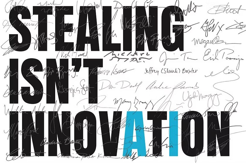 Krádež není inovace. Stovky umělců bojují v nové kampani proti AI