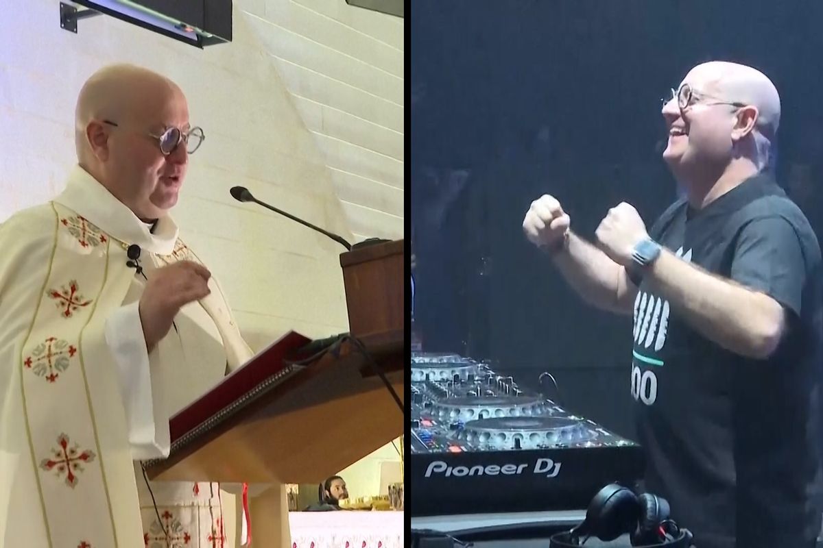 Katolický kněz ve dne káže a večer funguje jako dýdžej