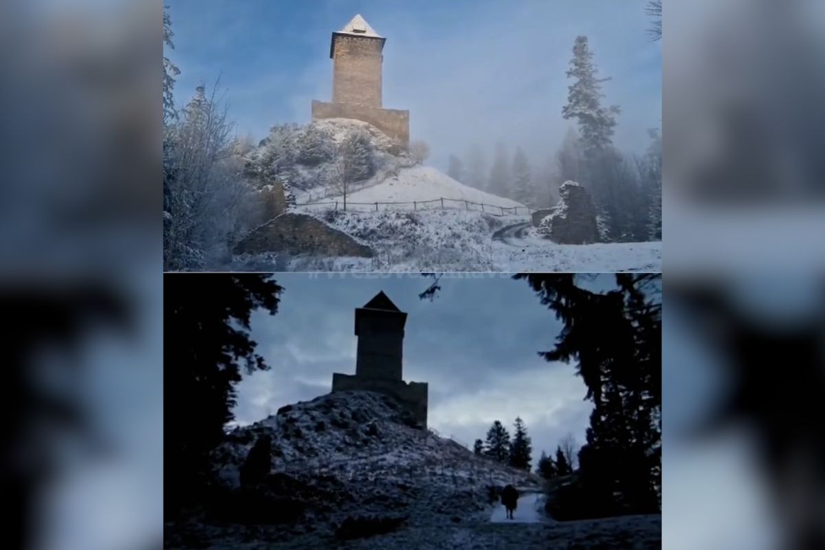 Srovnávací video ukazuje šumavská místa, kde se natáčel Anděl Páně