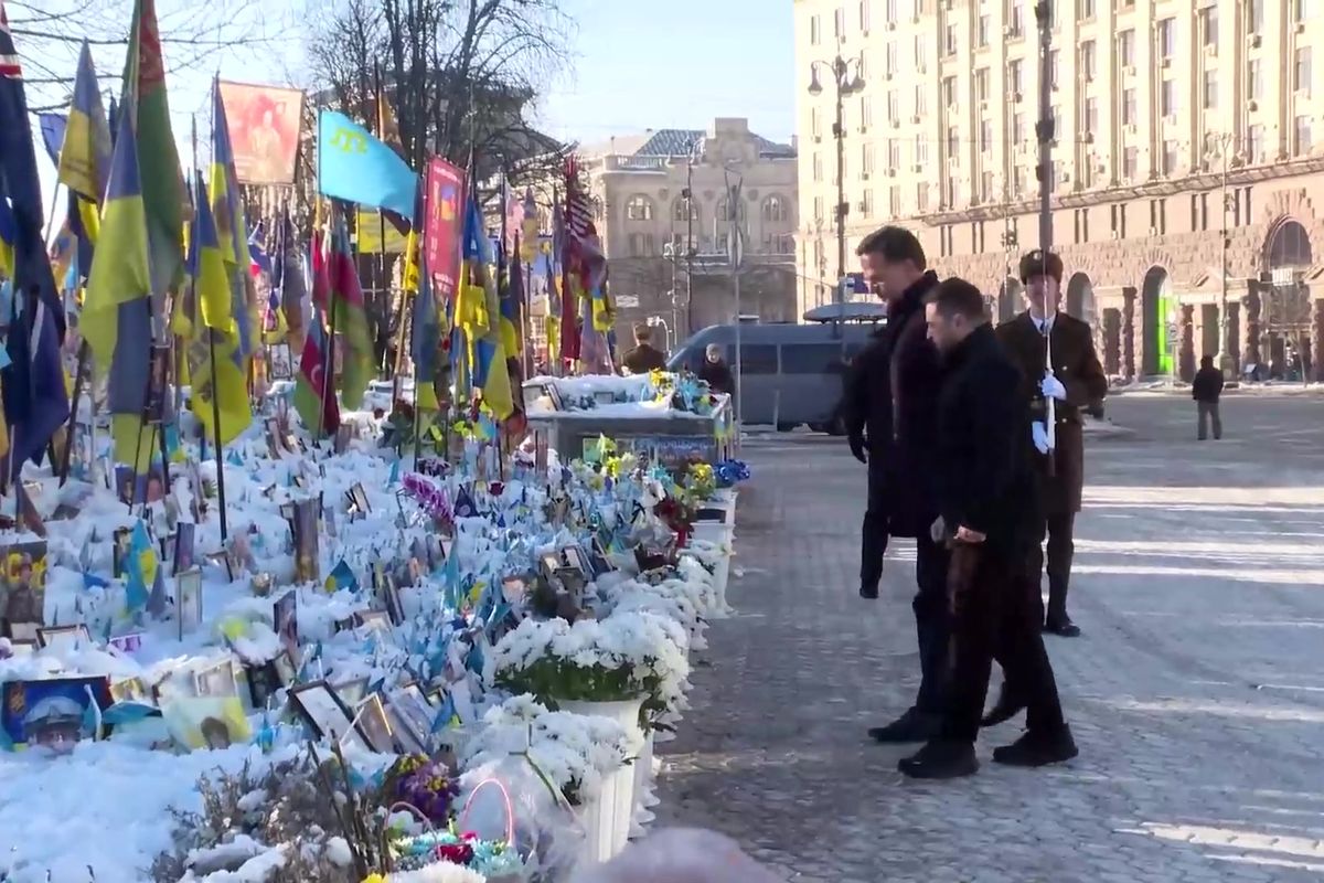 Rutte dorazil do Kyjeva