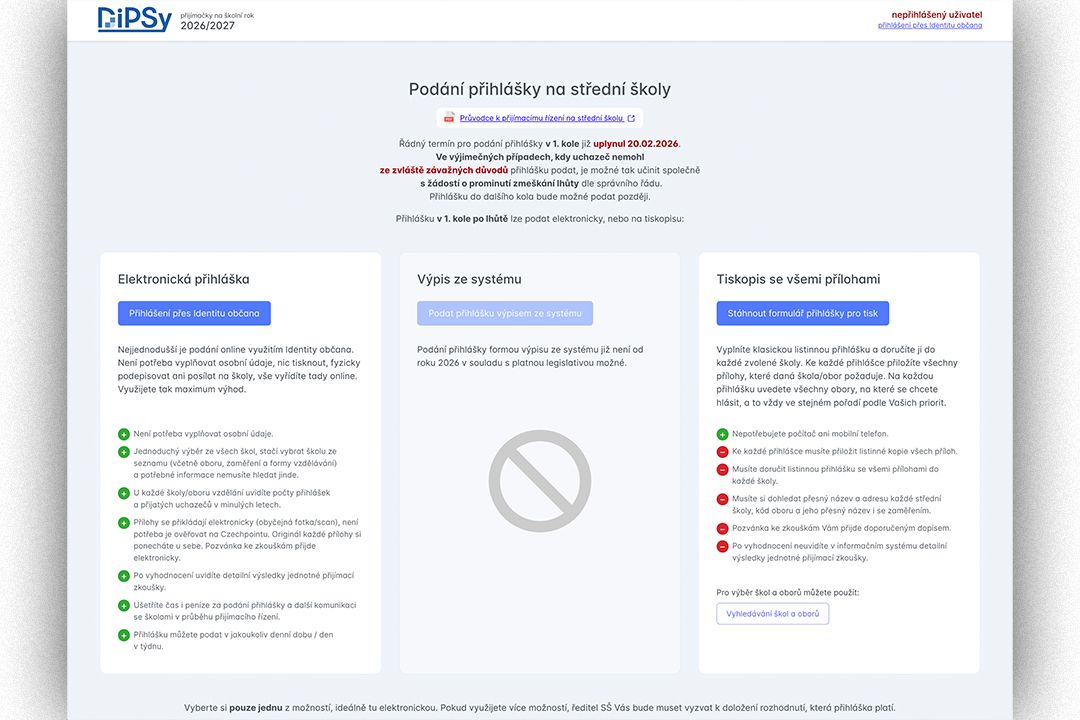 Přihlášky na střední školy: Menší zájem o víceletá gymnázia než loni