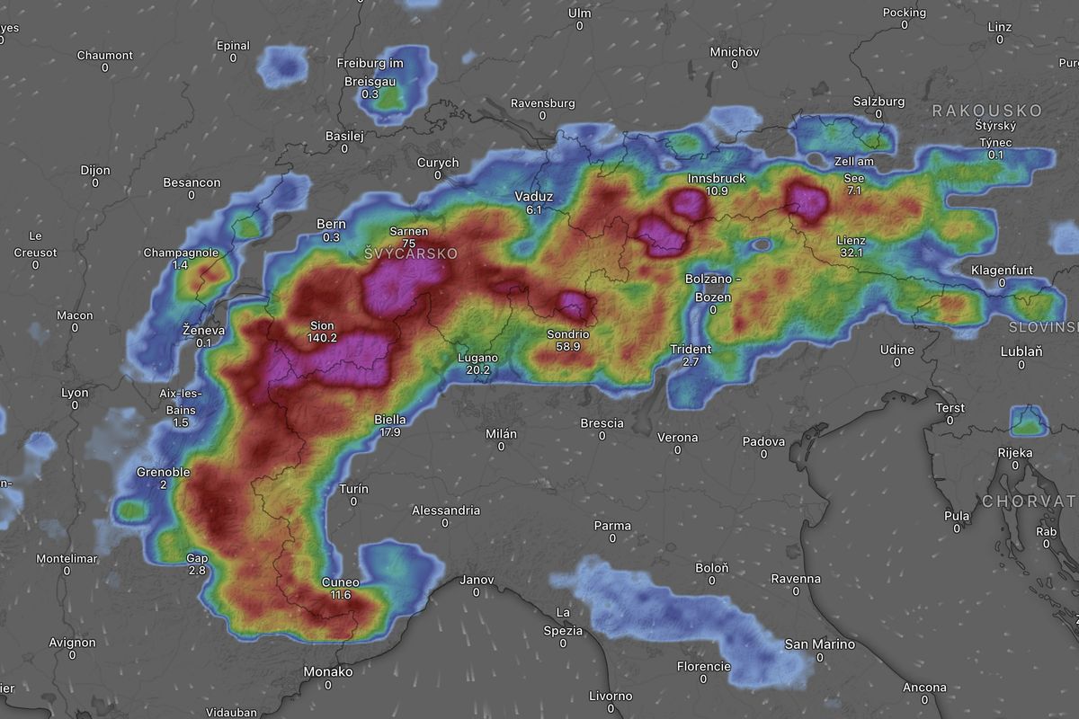 V Alpách napadlo rekordní množství sněhu