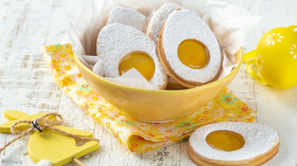 Recept na velikonoční linecká vajíčka s citrusovou marmeládou