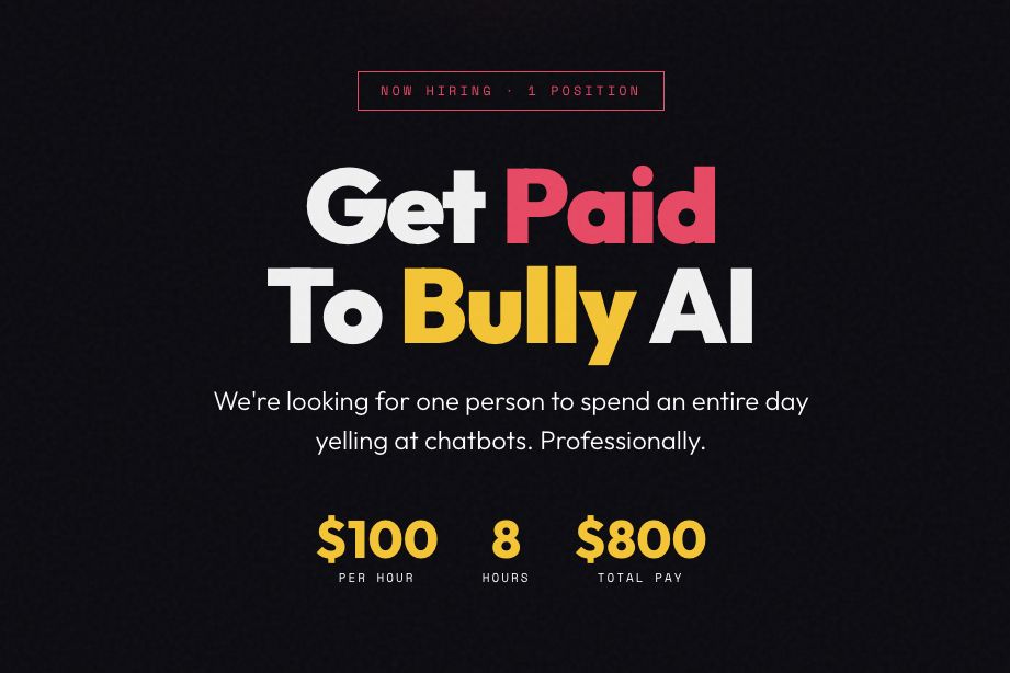 Americký startup hledá člověka, který by terorizoval umělou inteligenci