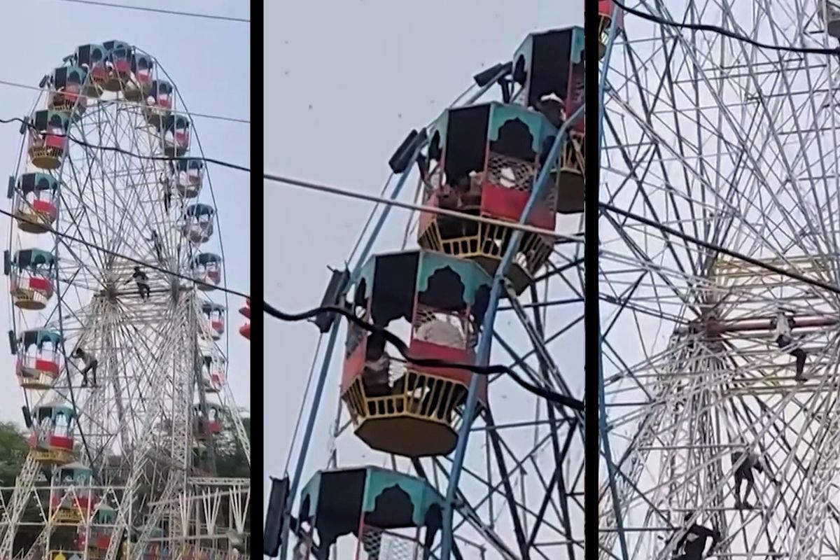 Roj včel v Indii zaútočil na vyhlídkové kolo, návštěvníci slézali dolů po konstrukci