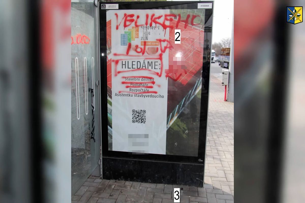 Jedenáct trestů mu nestačí. Zlínský výtržník střídá spreje, krádeže a záchytku