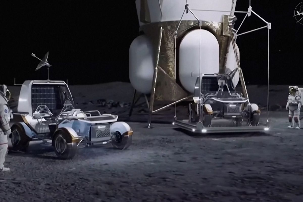 NASA představuje plány na lunární základnu
