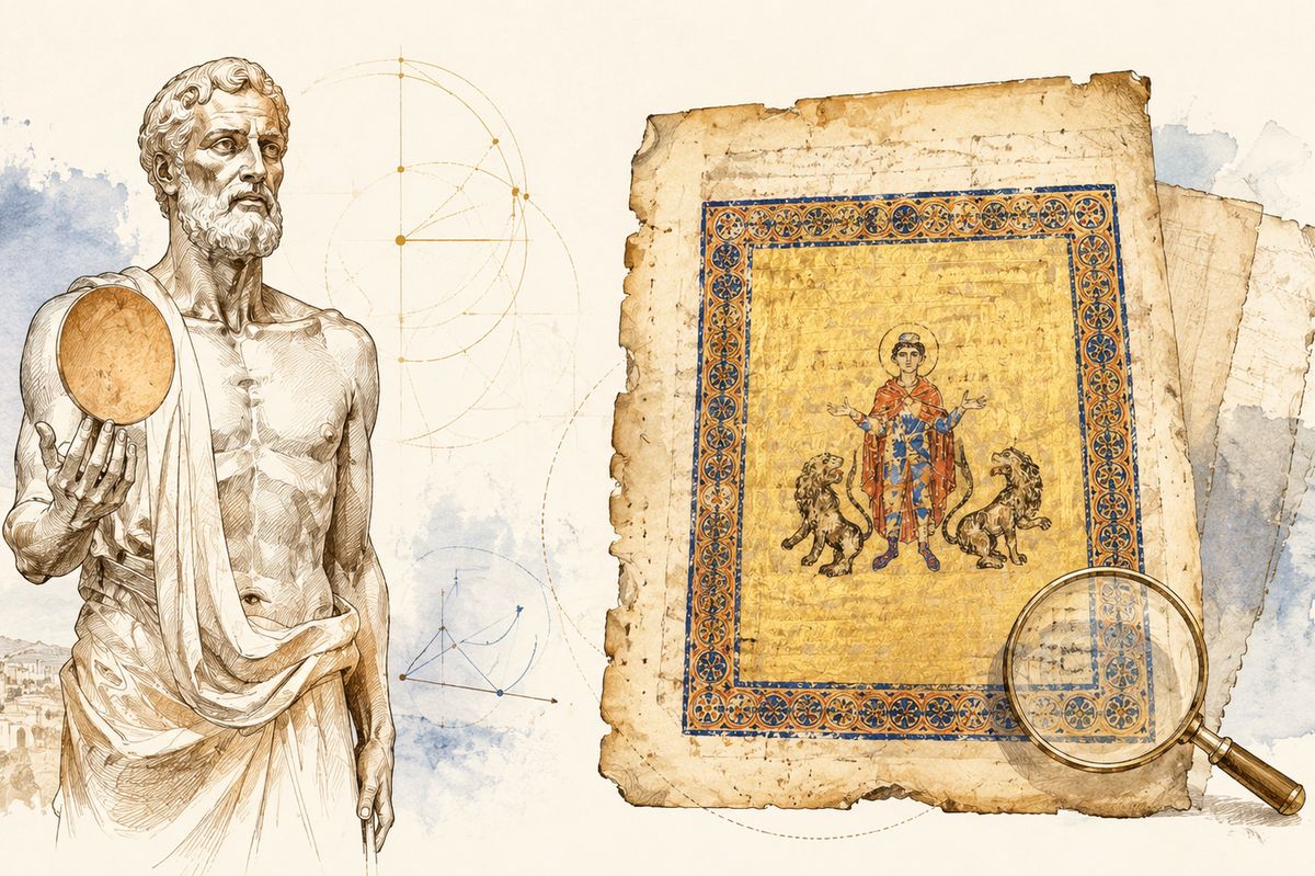 Poklad ukrytý pod modlitbami. Ve Francii objevili ztracený list z Archimédova palimpsestu