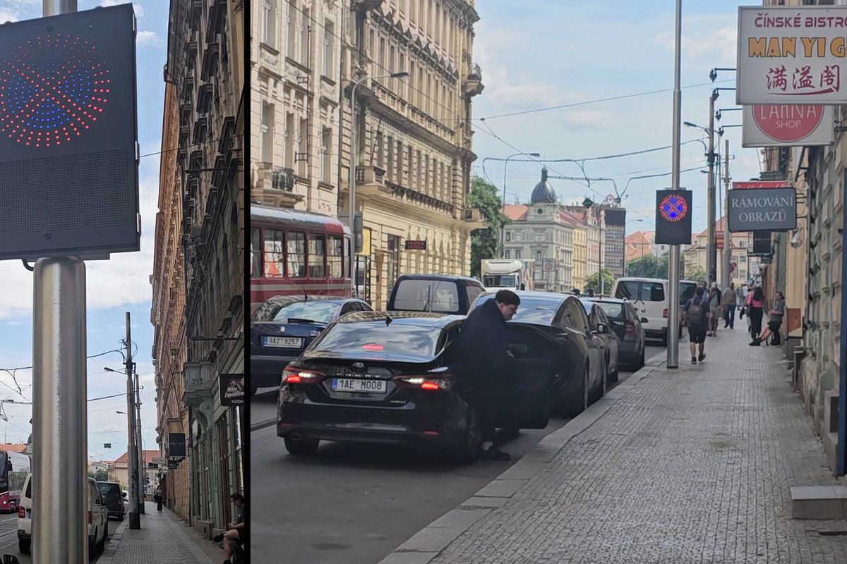 Řidiči parkují v zákazu i přes novou LED dopravní značku za 380 tisíc korun