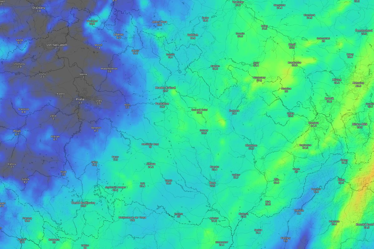 Medardovské počasí nekončí. Na východě Česka vydatně zaprší
