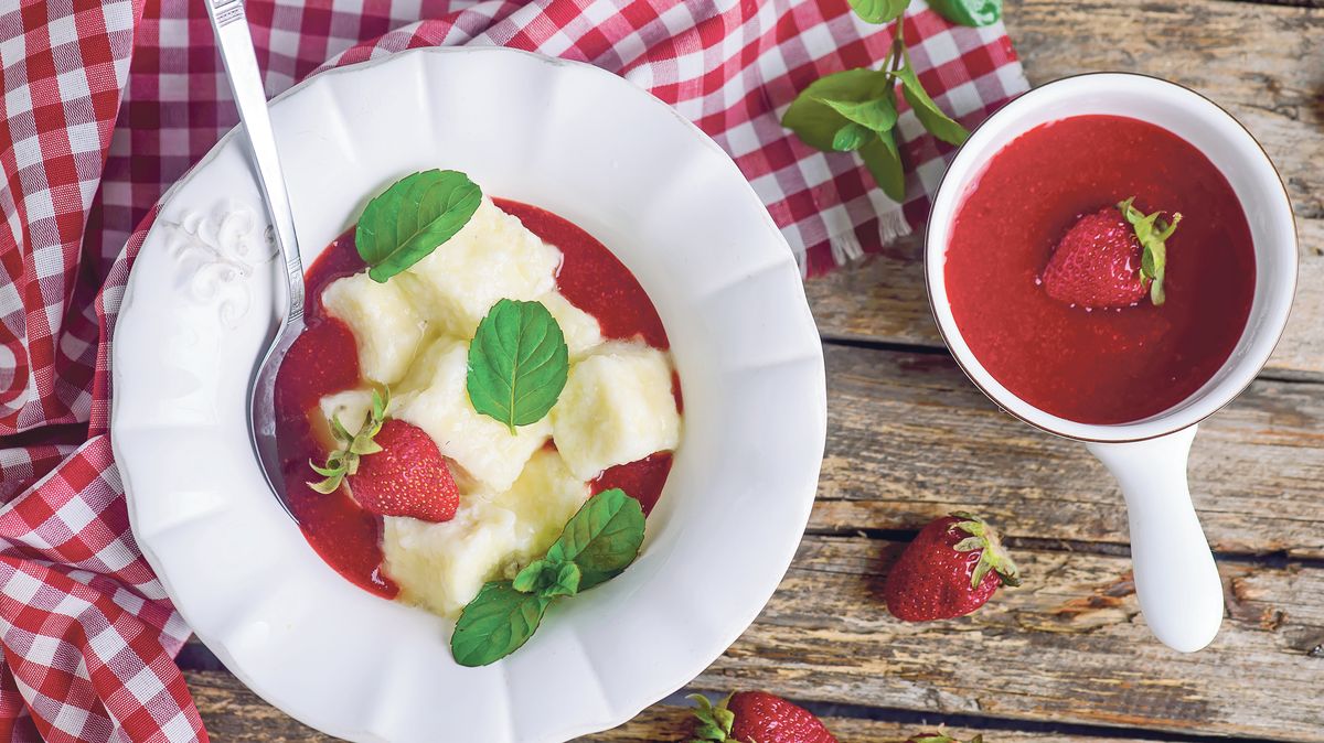 Recept na „líné“ knedlíky s jahodami