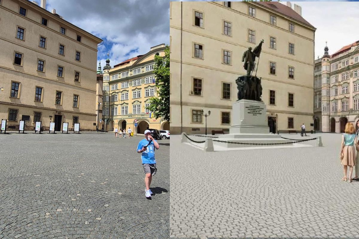 Pomník maršála Radeckého se vrátí na Malostranské náměstí v Praze
