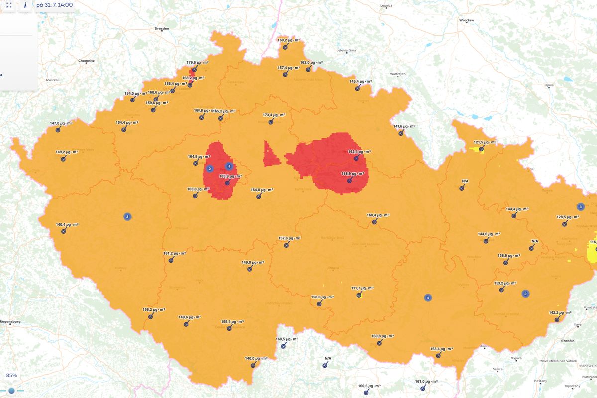 ČHMÚ vyhlásil smogovou situaci ve středních a východních Čechách