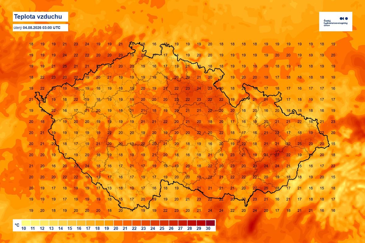 Noc byla extrémně teplá
