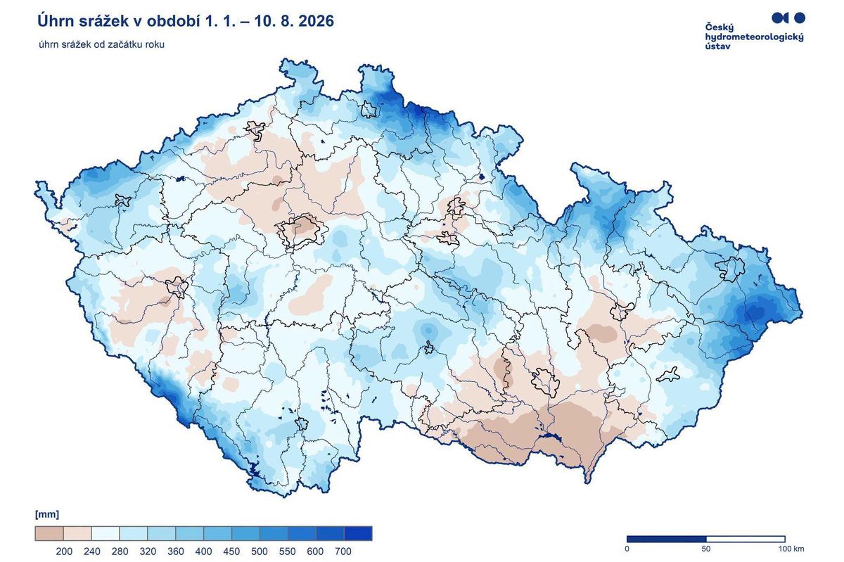 Tak málo v Česku nepršelo přes šedesát let