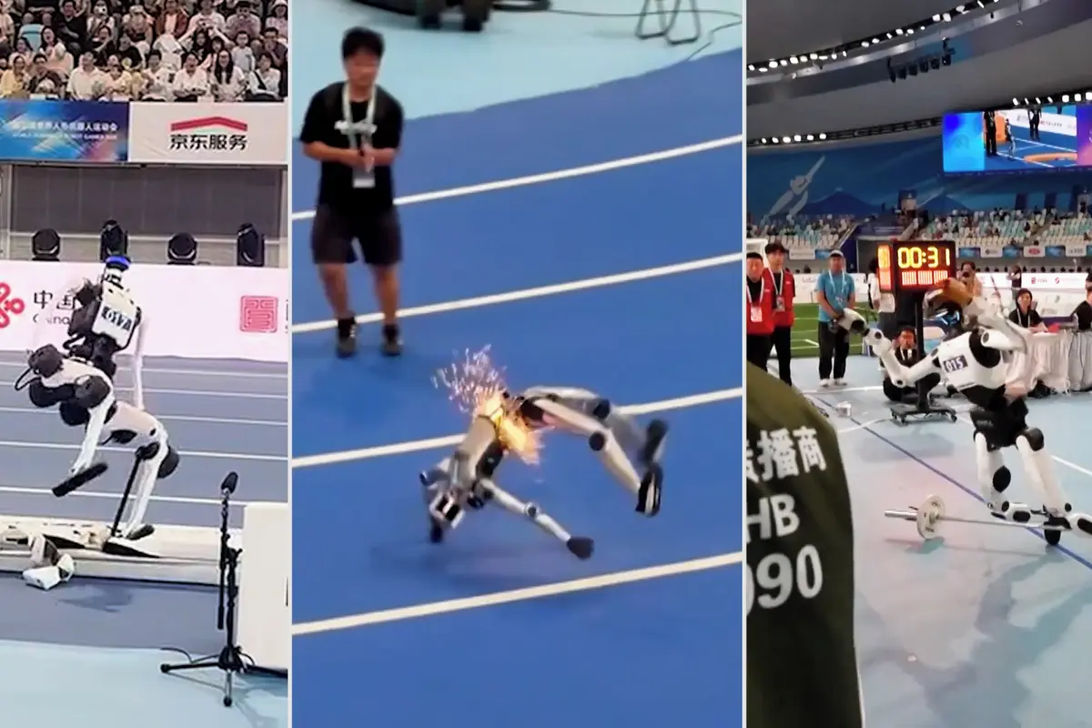 Úspěchy i nezdary, až jiskry létaly. Sestřih groteskních karambolů z robotí olympiády