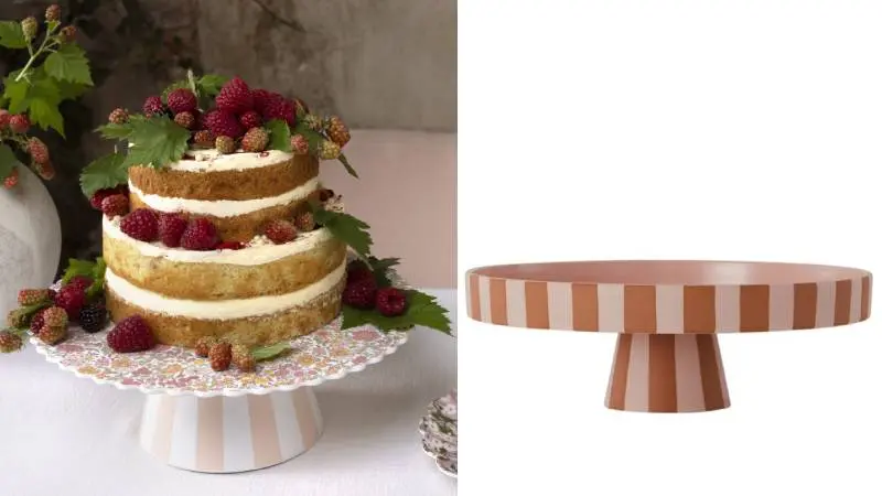 Dortové podnosy kopírují interiérové trendy. V kurzu jsou pruhy i boho styl