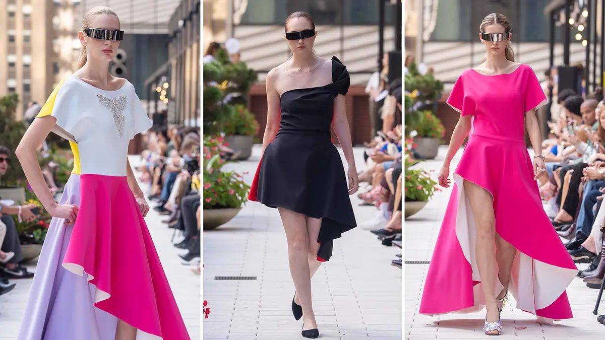 Z Prahy až na New York Fashion Week: Lucie Marková zde představila kolekci šatů ze zatepleného softshellu