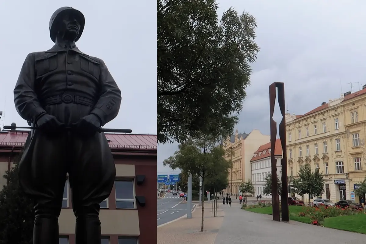 Generál a jeho milovaný pes Willie. Patton bude mít v Plzni neobvyklé sousoší