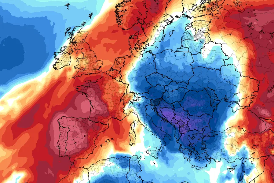Od sněhu k téměř 40 °C. Evropu rozděluje výrazný kontrast počasí