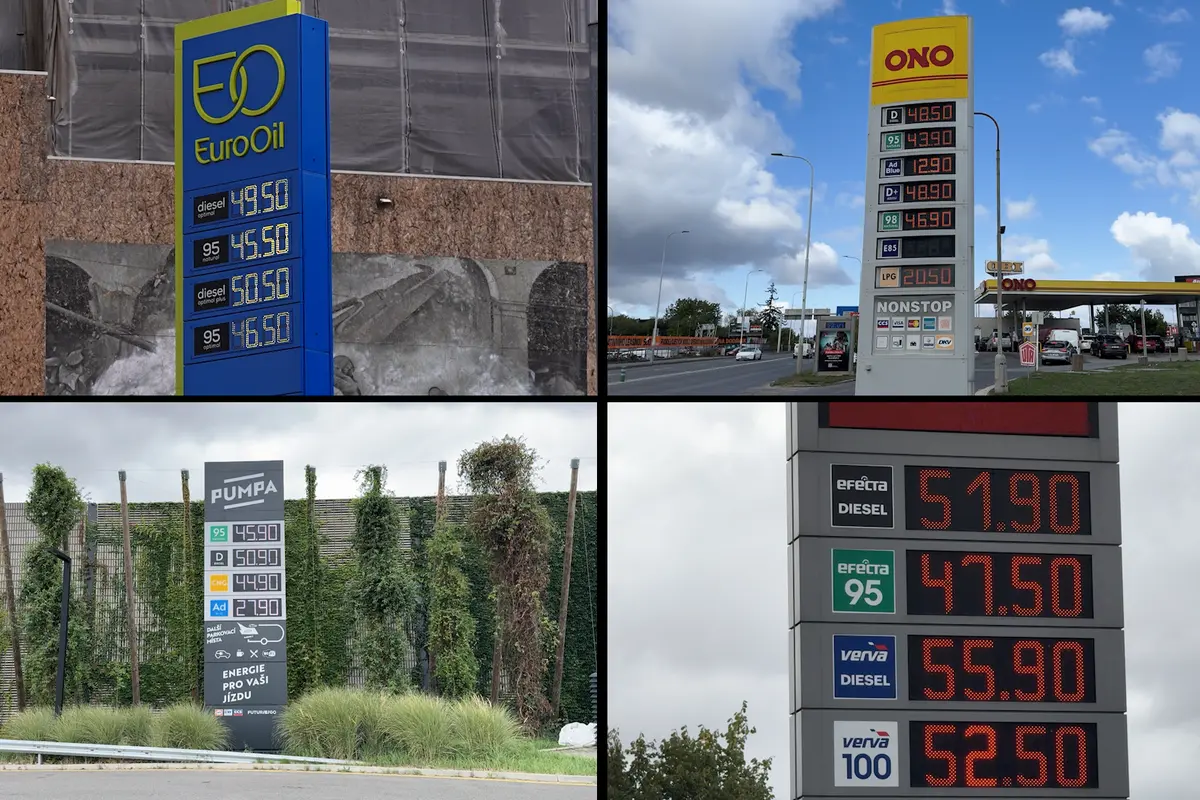 FOTO: Ceny u pump skáčou přes 50 korun za litr