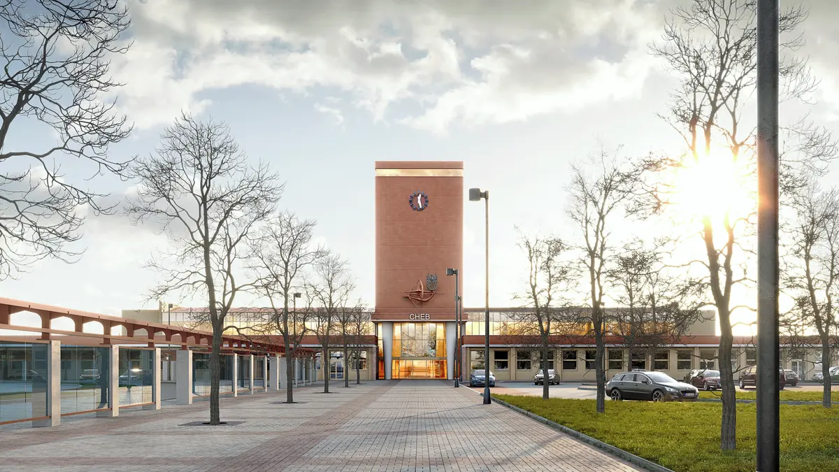 Budova nádraží v Chebu se vrací k podobě, kterou jí kdysi dal architekt Danda