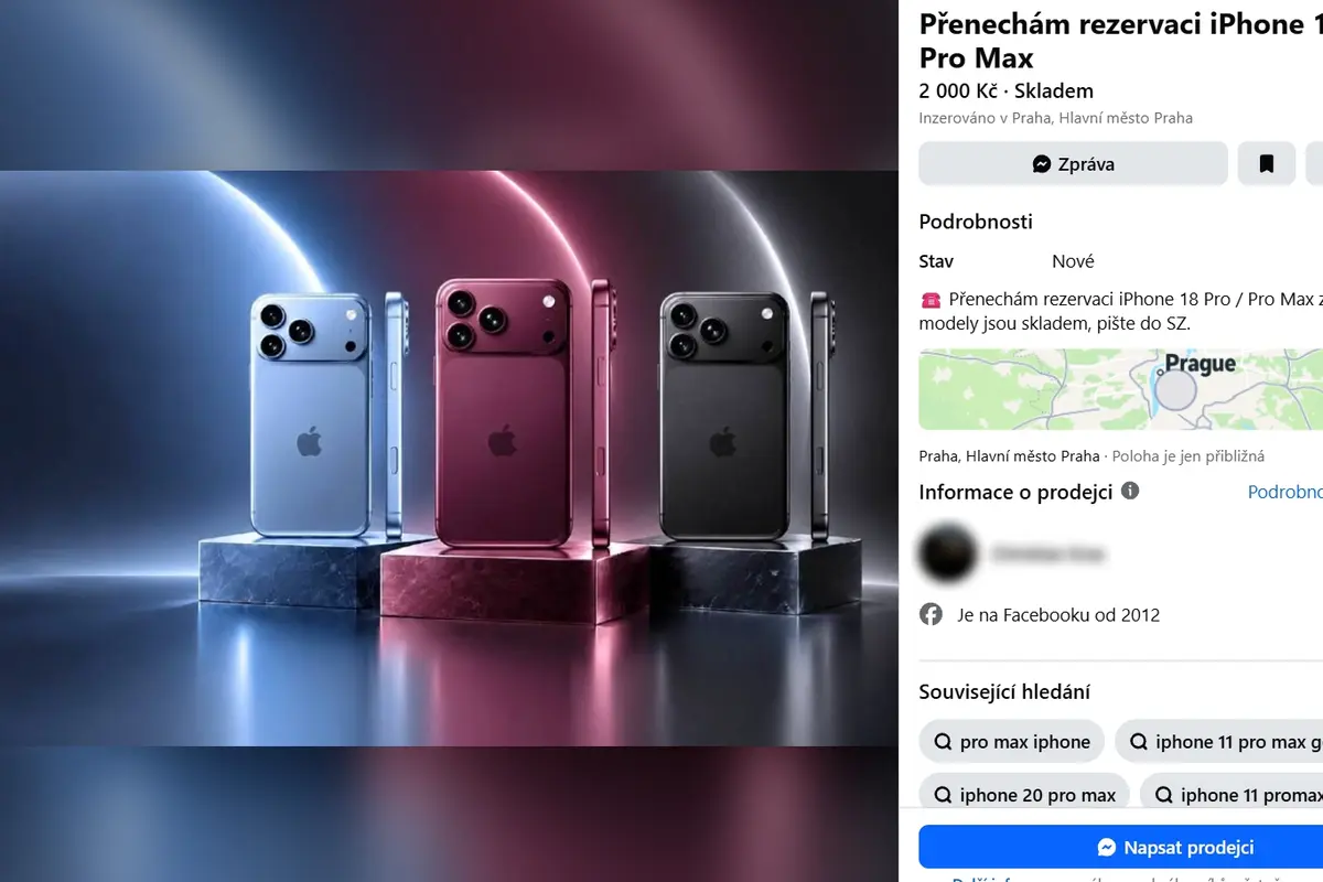 „Pošlete alespoň tisícovku.“ Nedostupné iPhony nahrávají překupníkům