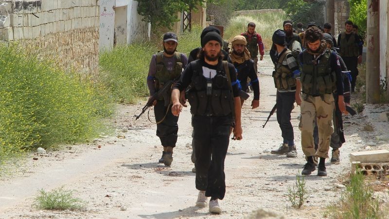Bojovníci Fronty an-Nusra v provincii Idlíb. 
