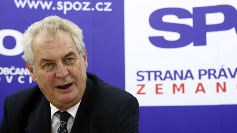 Miloš Zeman představil programové teze Strany práv občanů.