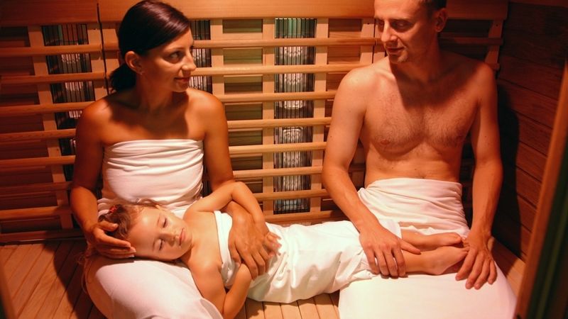 Rodinám s dětmi je v saunách vyhrazen čas denně od 8 do 10 hodin.