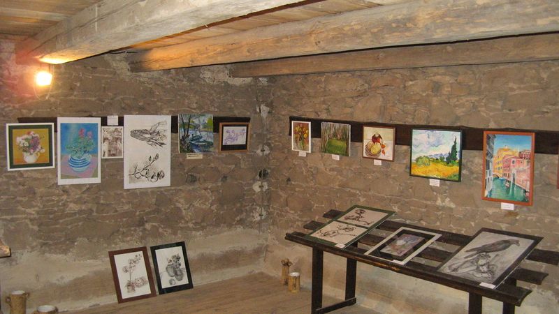 Středověká tvrz hostí výstavu obrazů