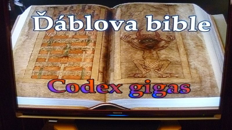 Codex Gigas lidově Ďáblova bible, kde na otevřené straně 290 je unikátní vyobrazení ďábla o velikosti téměř 50 cm.
