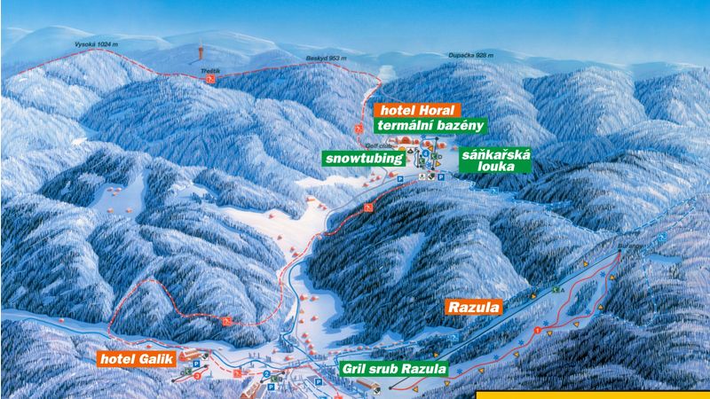 Ski areál Razula bude letos v zimě dostupný pro návštěvníky ze severu Moravy skibusem.
