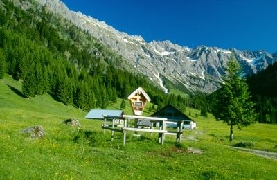 Občerstvovací zastávka na cestě do Allgäuských Alp v Bad Hindelang
