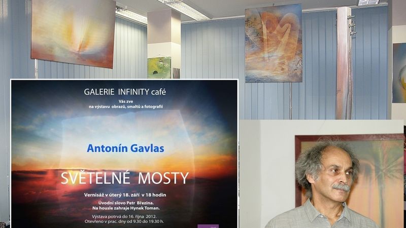 Světelné mosty Antonína Gavlase. Galerie Infinity café 18.9.2012