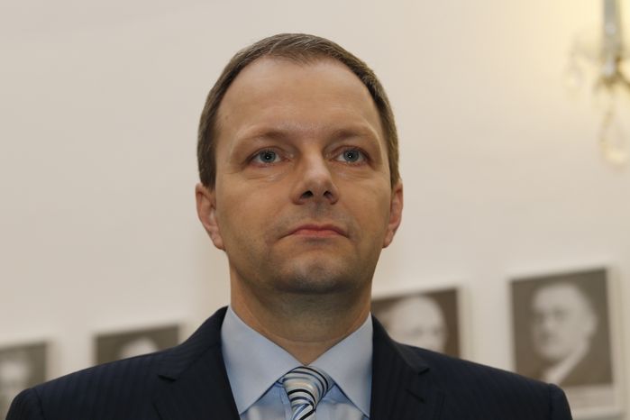 Ministr školství Marcel Chládek na brífinku po uvedení do své funkce na ministerstvu školství a tělovýchovy.