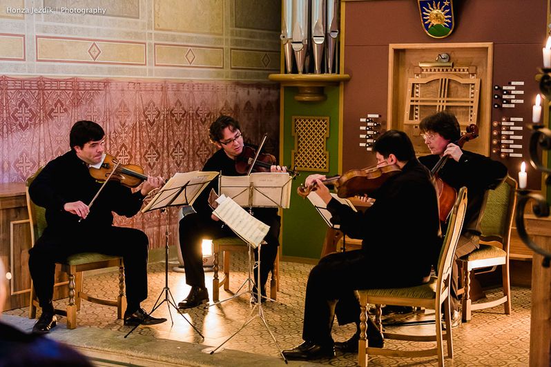 Heroldovo kvarteto v Mariánském kostelíku v Opočně.