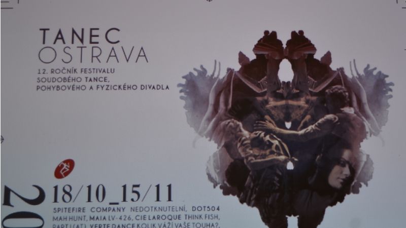 Plakátek TANEC OSTRAVA 2012
