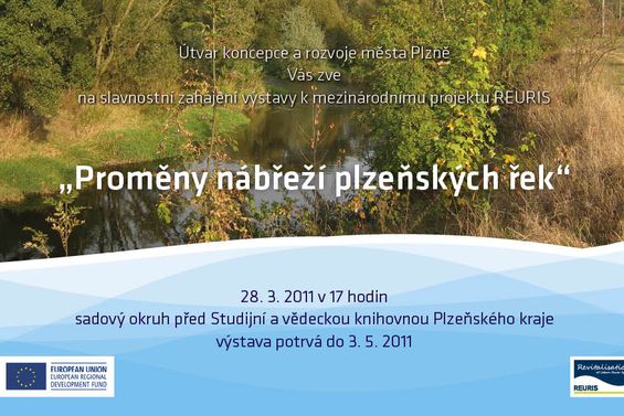 Výstava Proměny nábřeží plzeňských řek bude slavnostně zahájena vernisáží v pondělí 28. března v 17 hodin.