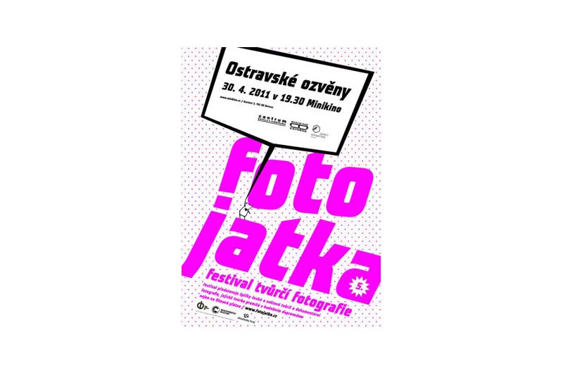 Plakát na festival Fotojatka Ostrava