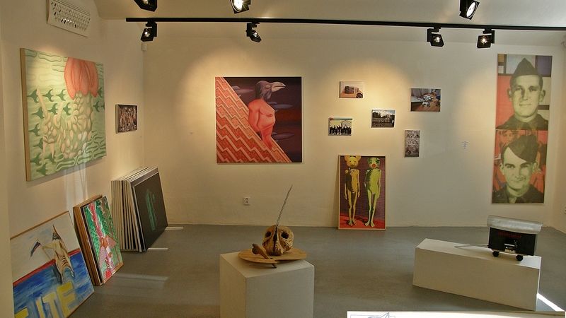 Industrial Gallery na Zahradní ulici č.10 v Ostravě.
Celkový pohled na výstavu SUSU-FIFI.
7. 9. 2012