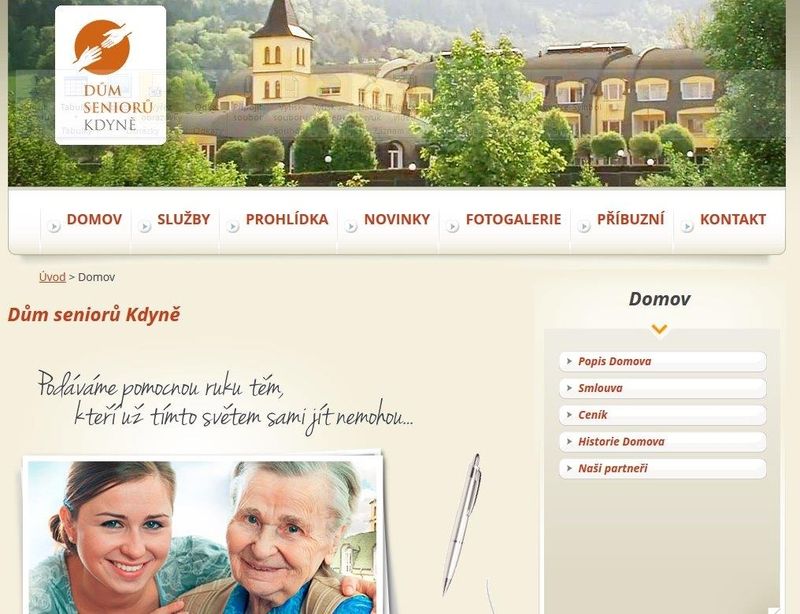 Nové webové stránky Domu seniorů Kdyně.