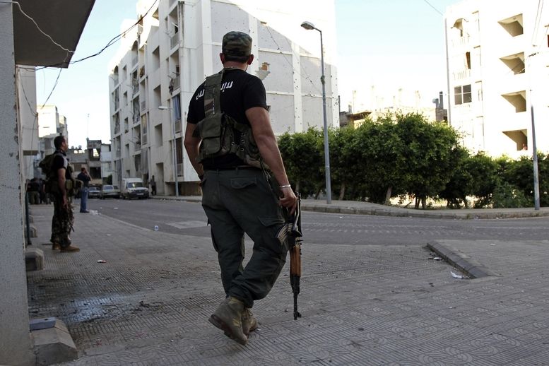 Sunnitští bojovníci v libanonském Tripolisu