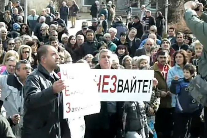 BEZ KOMENTÁŘE: Bulhaři protestují ve městě Goce Delčev